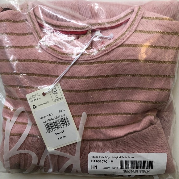 NWT baby boden Festive Tulle Dress - Picture 5 of 10